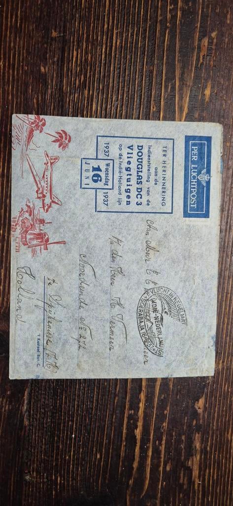 Douglas DC-3 Vliegtuigen Vluchtpost 1937, Ophalen of Verzenden, 1920 tot 1940, Frankrijk