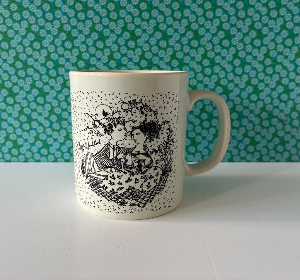 Vintage mok May Harmoni Bjørn Wiinblad Denmark, Huis en Inrichting, Keuken | Servies, Gebruikt, Ophalen of Verzenden, Nvt, Overige stijlen