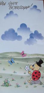 Beterschap - lieveheersbeestje met vlinders, Verzenden, 1980 tot heden, Gelopen, Overige thema's