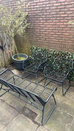Tuinset zonder kussens  en kunstklimop, Tuin en Terras, Tuinsets en Loungesets, Ophalen, 4 zitplaatsen, Kunststof, Gebruikt