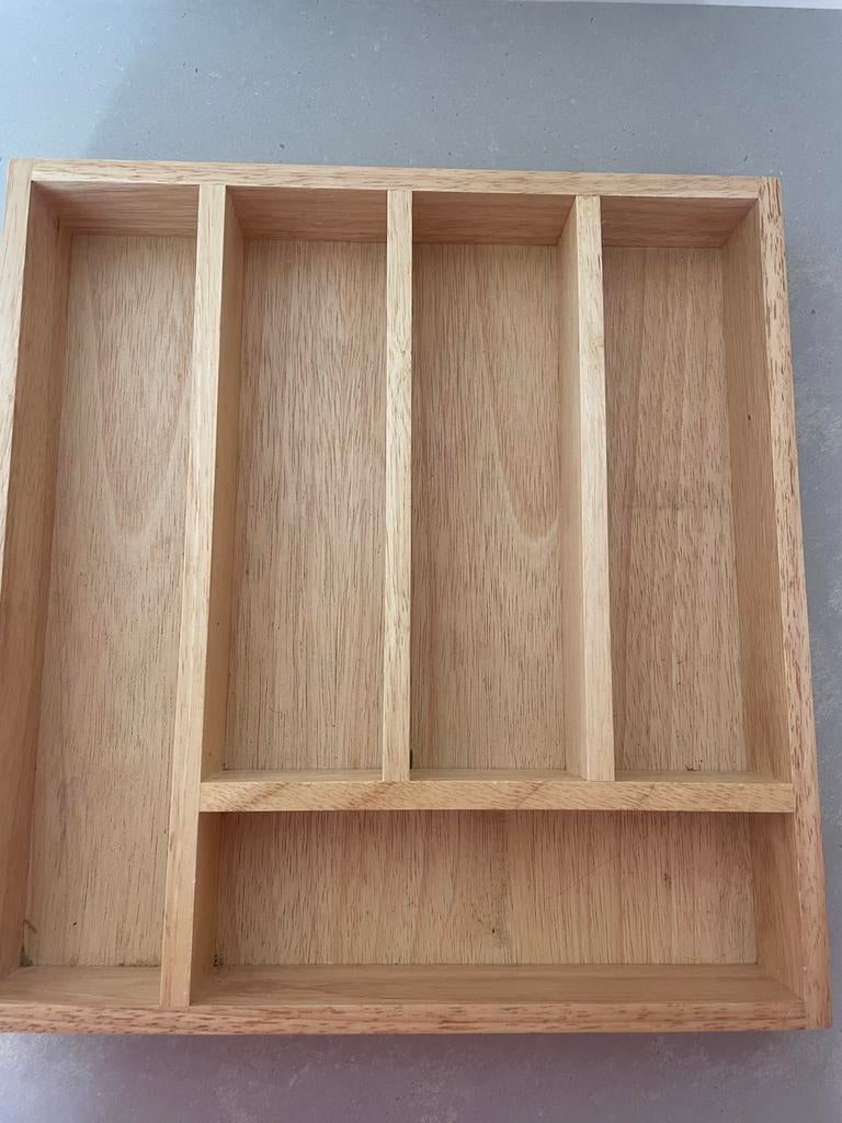 IKEA Houten Bestekbak - Praktische Bestekorganizer, Hout, IKEA, Ophalen of Verzenden, Bruin
