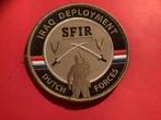 Badge van de SFIR met velcro, Ophalen of Verzenden, Landmacht, Nederland, Embleem of Badge