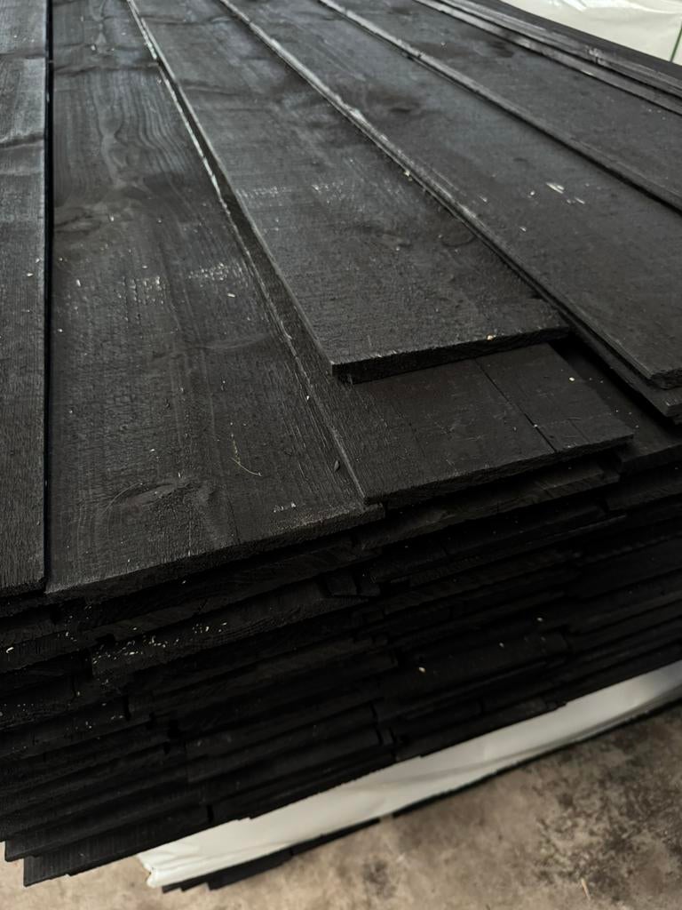 Zweeds rabat zwart | Dubbel gespoten!! | 175 mm werkend, Ophalen of Verzenden, Nieuw, 250 cm of meer, Planken