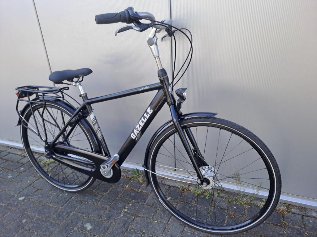 28 inch Gazelle jongens fiets/49cm, Fietsen en Brommers, Fietsen | Jongens, Zo goed als nieuw, 26 inch of meer, Handrem, Versnellingen