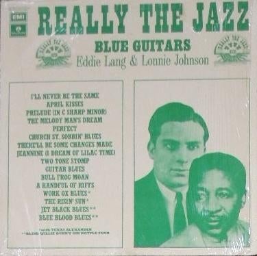 Eddie Lang & Lonnie Johnson LP "Blue Guitars", Ophalen, Zo goed als nieuw, 1940 tot 1960, 12 inch