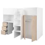 Stapelbed +kledingkast +bureau, Ophalen, Zo goed als nieuw, Eenpersoons, Stapelbed