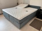 ELEKTRISCHE Boxspringset Morgana SZ2000 - 180x220 cm, Ophalen, Blauw, Tweepersoons, Zo goed als nieuw