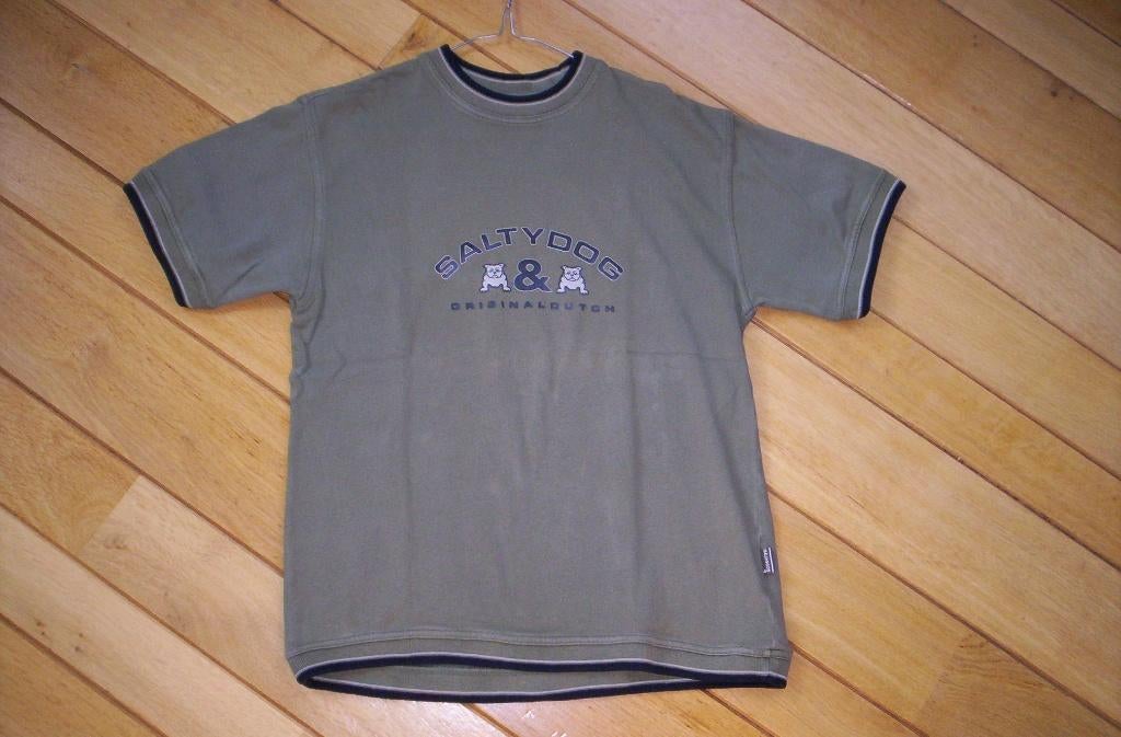 SALTY DOG kaki groen t- shirt maat 152, Ophalen of Verzenden, Zo goed als nieuw, Shirt of Longsleeve, Salty Dog