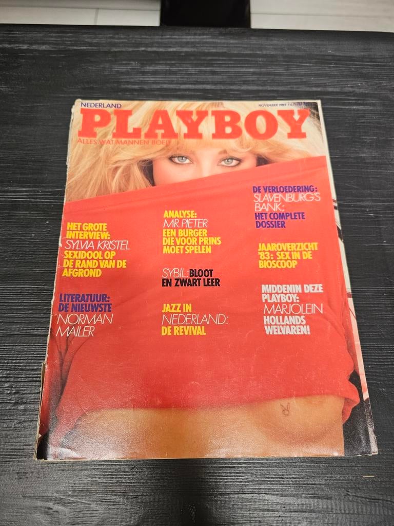 Playboy Nederland November 1983 - Sylvia Kristel, Marjolein, Ophalen of Verzenden