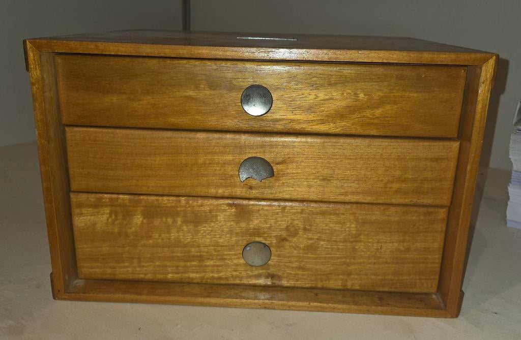 Gero verzilverd bestekset in houten cassette, Antiek en Kunst, Antiek | Bestek, Ophalen