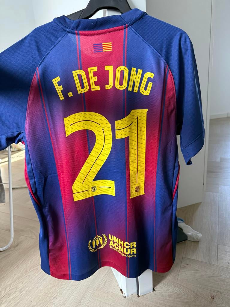 Frenkie de Jong FC Barcelona Maat L, Kleding | Heren, Maat 52/54 (L), Blauw, Nieuw, Ophalen of Verzenden