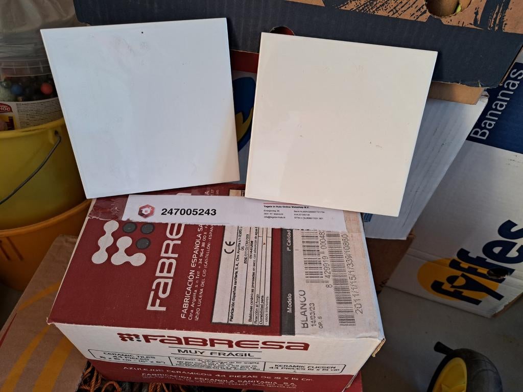 Wandtegels wit 15x15 cm, Ophalen, Minder dan 20 cm, Minder dan 20 cm, Minder dan 5 m²