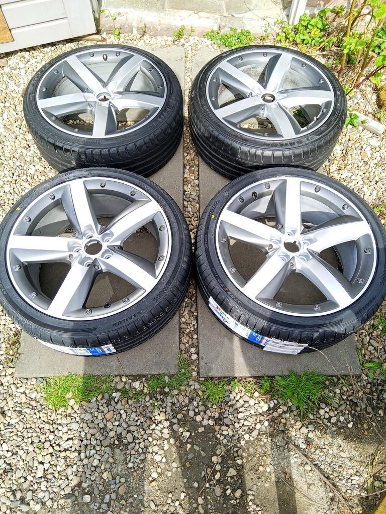 Audi a1 5x100 ORIGINEEL, "17" complete set, polo Fox Fabia, Auto-onderdelen, Banden en Velgen, Ophalen, Banden en Velgen, 17 inch