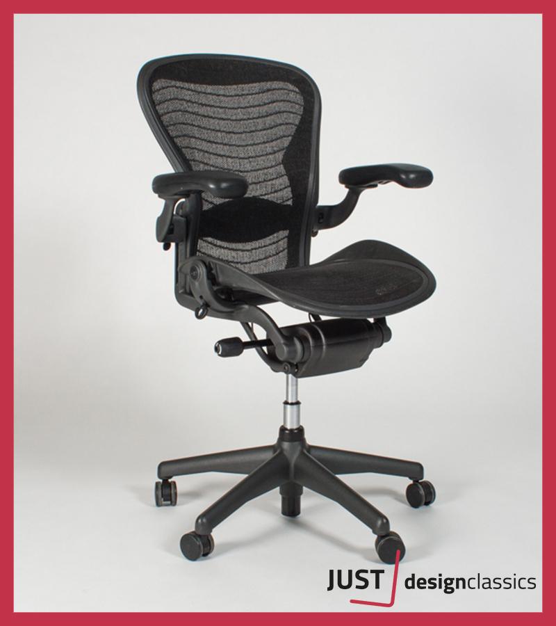 Herman Miller Aeron maat B Grafiet Wave (voorraad:20), Huis en Inrichting, Bureaus, Niet ingevuld, Zo goed als nieuw, Niet ingevuld