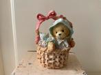 Cherished teddies Abigail mandje, Ophalen of Verzenden, Zo goed als nieuw, Beeldje, Cherished Teddies