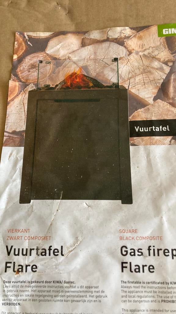 Vuurtafel nieuw, Tuin en Terras, Terrasverwarmers, Ophalen, Zo goed als nieuw
