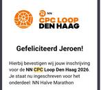 Startbewijs CPC Loop Den Haag – Halve Marathon incl. extra's, Eén persoon