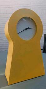 Vintage IKEA PS 1995 Gele klok  kastklok, Ophalen of Verzenden, Gebruikt, Analoog, Wekker of Tafelklok