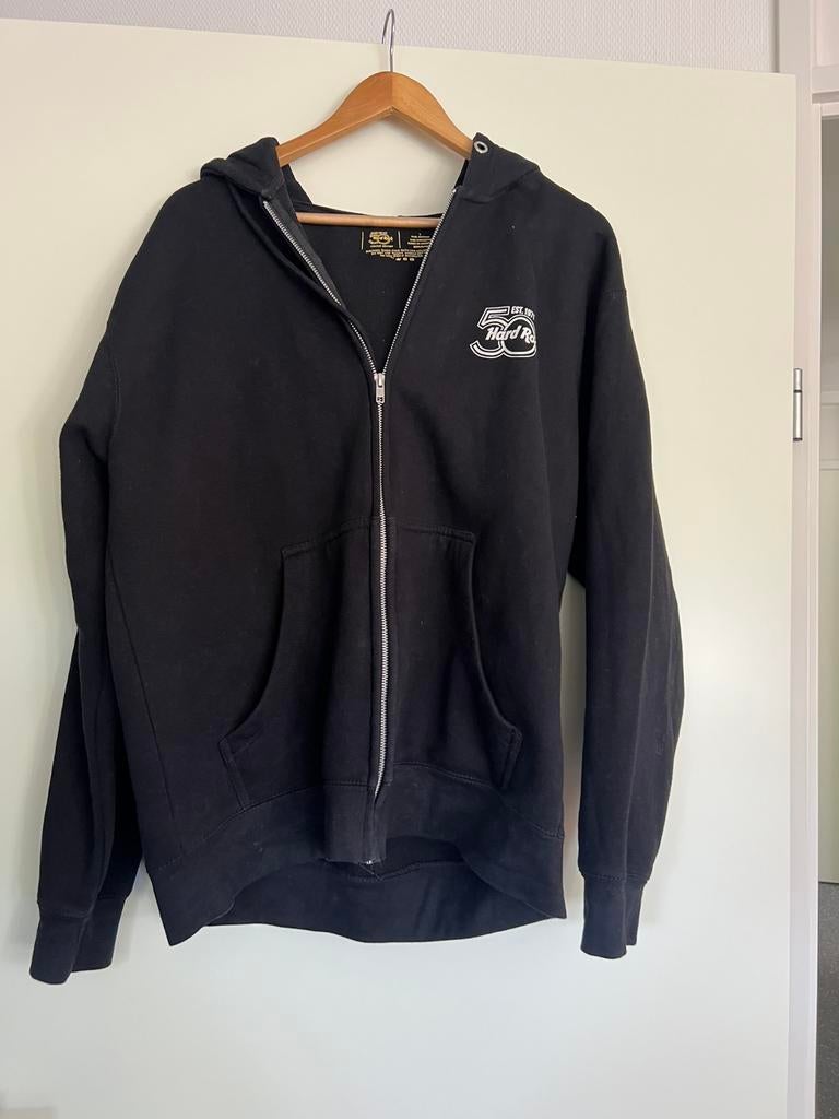 Hard Rock Cafe Rome 50 years hoodie maat L, Ophalen of Verzenden, Zo goed als nieuw, Zwart