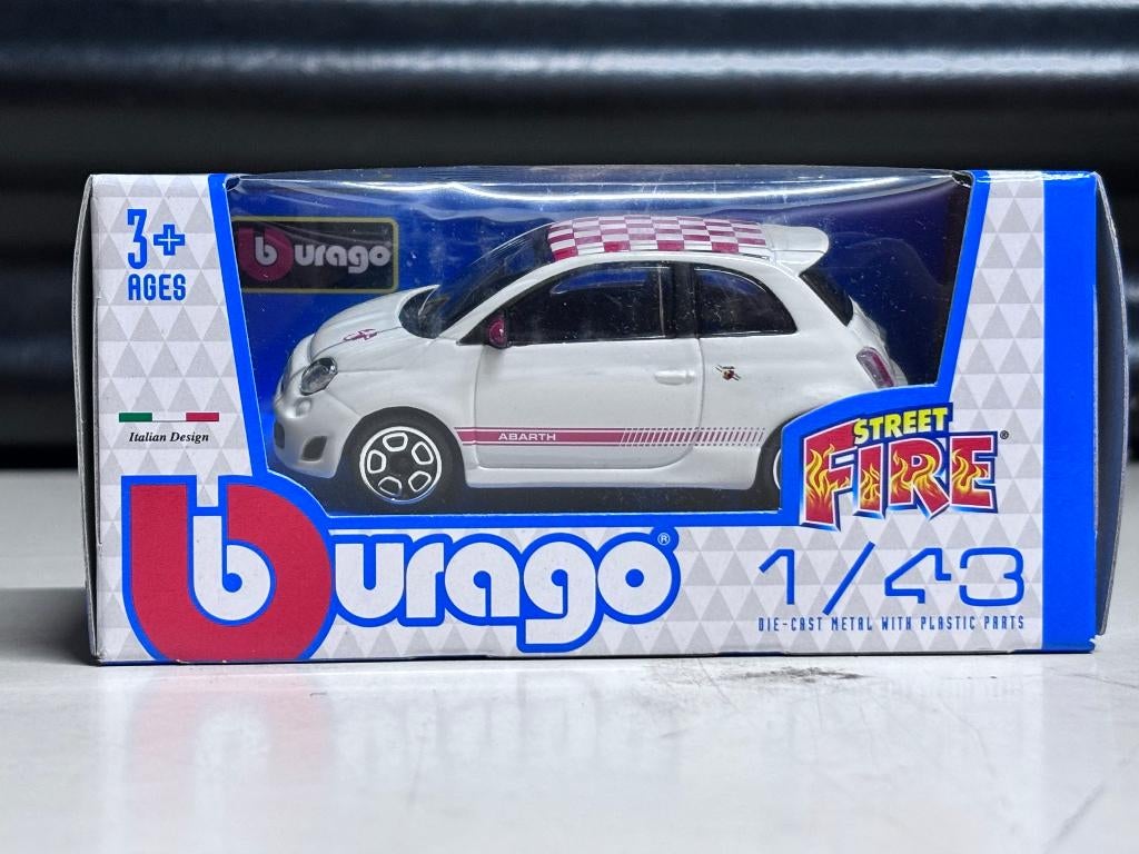Abarth 500 Miniatuur, Burago, Nieuw, Ophalen of Verzenden, Nvt