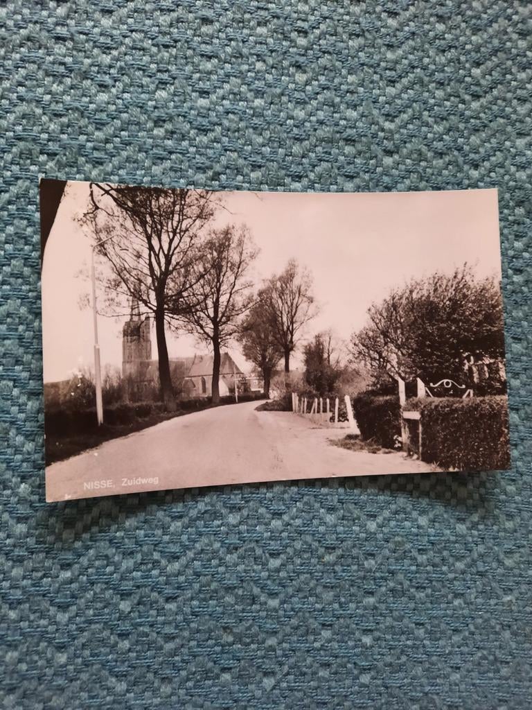 Oude Ansichtkaart Nisse, Zuidweg - Zeeland, Ophalen of Verzenden