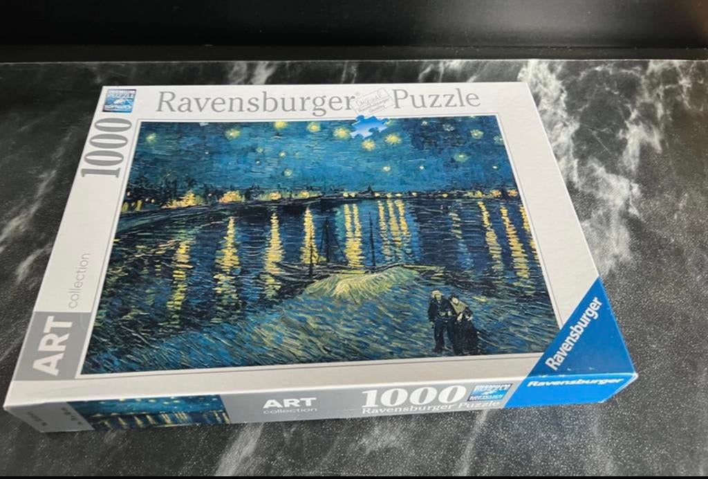Ravensburger puzzel 1000 stukjes Van Gogh Starry Night, Ophalen of Verzenden, 500 t/m 1500 stukjes, Zo goed als nieuw