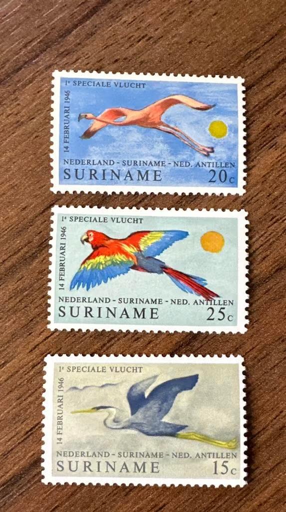 Suriname 1971 Vogels - Ongebruikte postzegels, Postzegels en Munten, Postzegels | Suriname, Ophalen of Verzenden