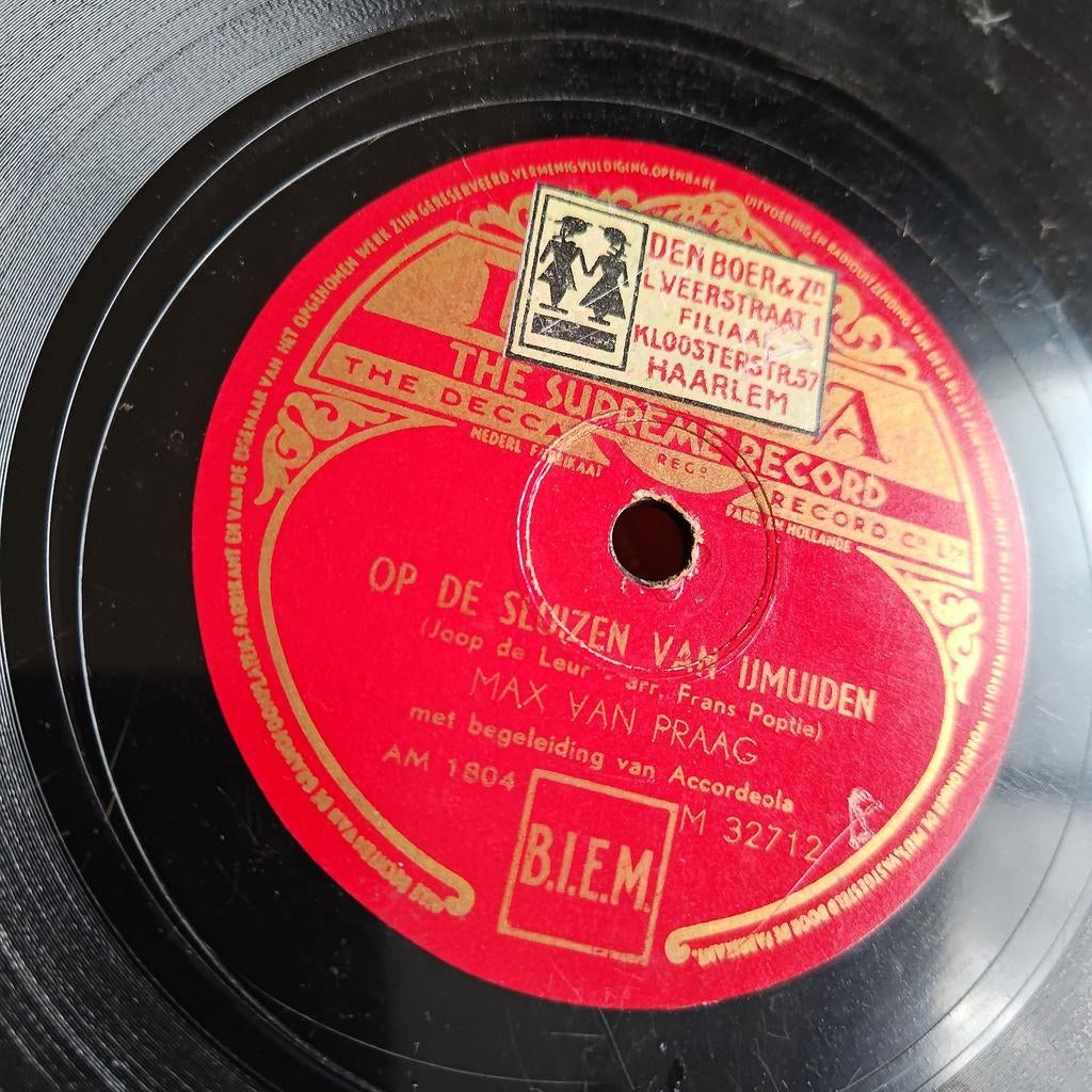Max van Praag - Op de Sluizen van IJmuiden / Het Hoisie, Ophalen of Verzenden, 10 inch