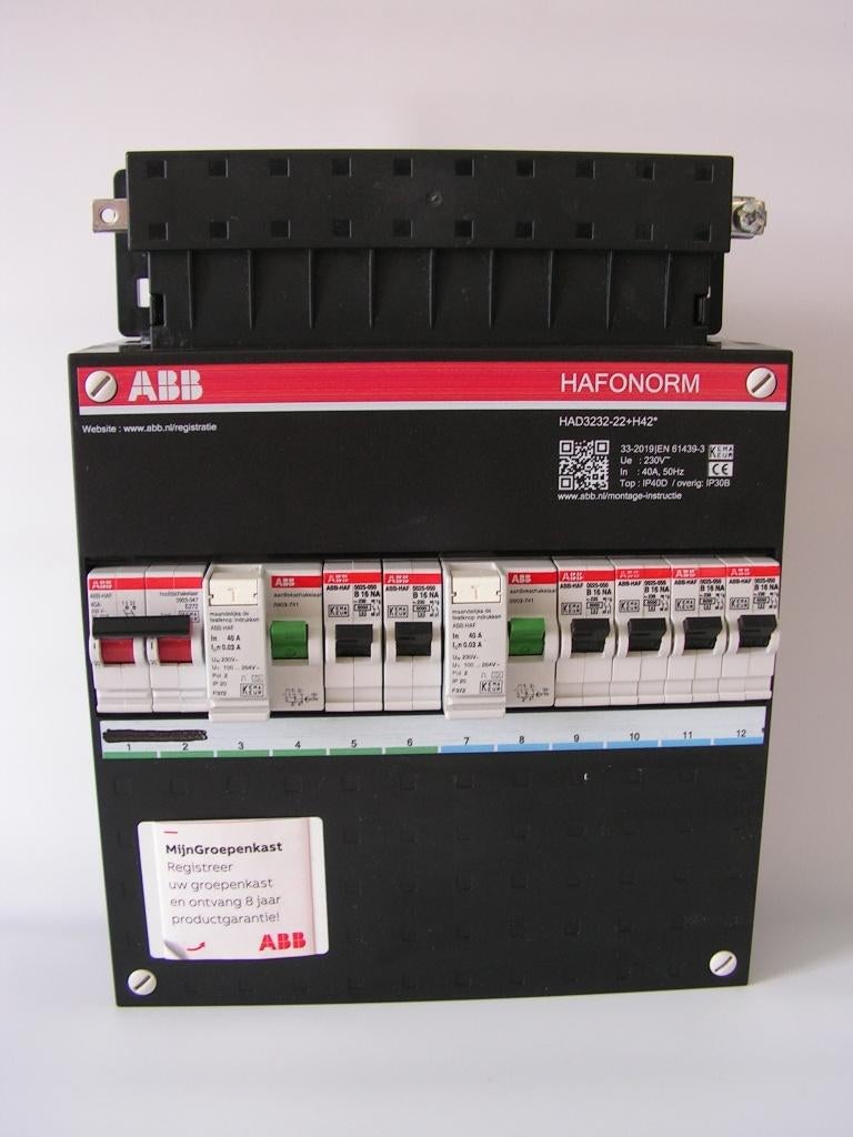 ABB Hafonorm busboard groepenkast ( 6 groepen ), Ophalen of Verzenden, Gebruikt, Overige typen