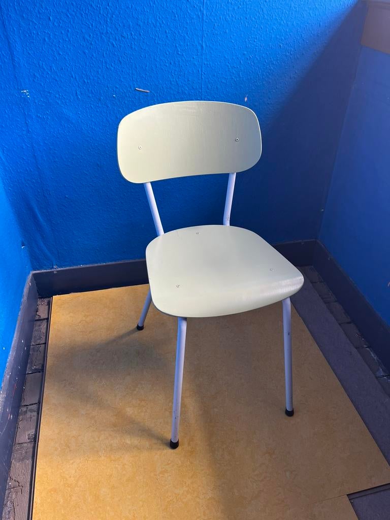 Vintage formica stoeltje, Huis en Inrichting, Stoelen, Ophalen, Gebruikt, Overige kleuren, Eén