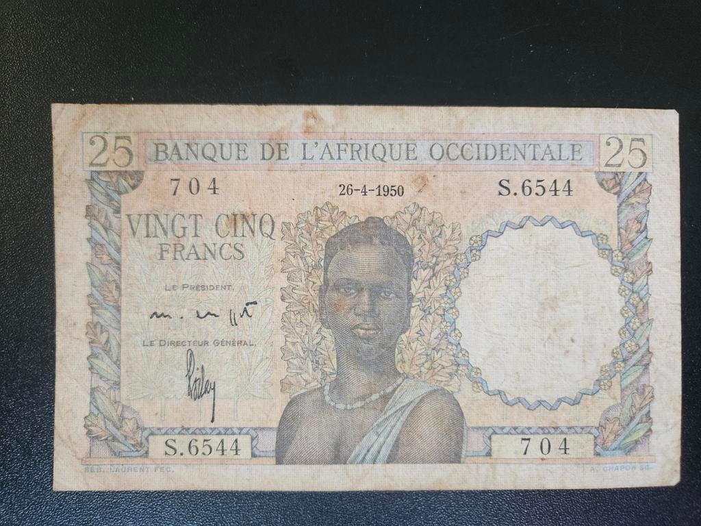 Frans West Afrika pick 38 26-4-1950, Postzegels en Munten, Bankbiljetten | Afrika, Ophalen of Verzenden, Overige landen, Los biljet