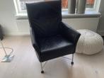 Montis Charley fauteuil - Gerard van den Berg - Zwart leer, Huis en Inrichting, Fauteuils, Ophalen, Gebruikt, Leer, 75 tot 100 cm