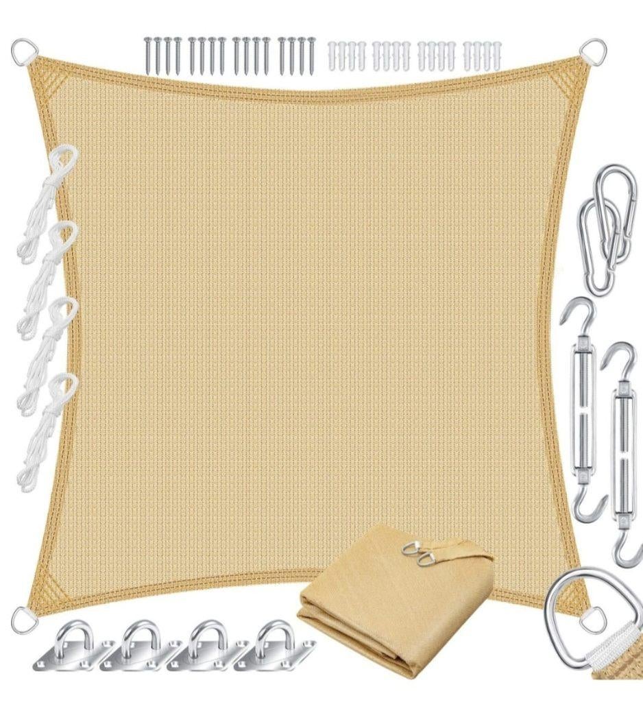 schaduwdoek 3x3 nieuw, Ophalen, Nieuw