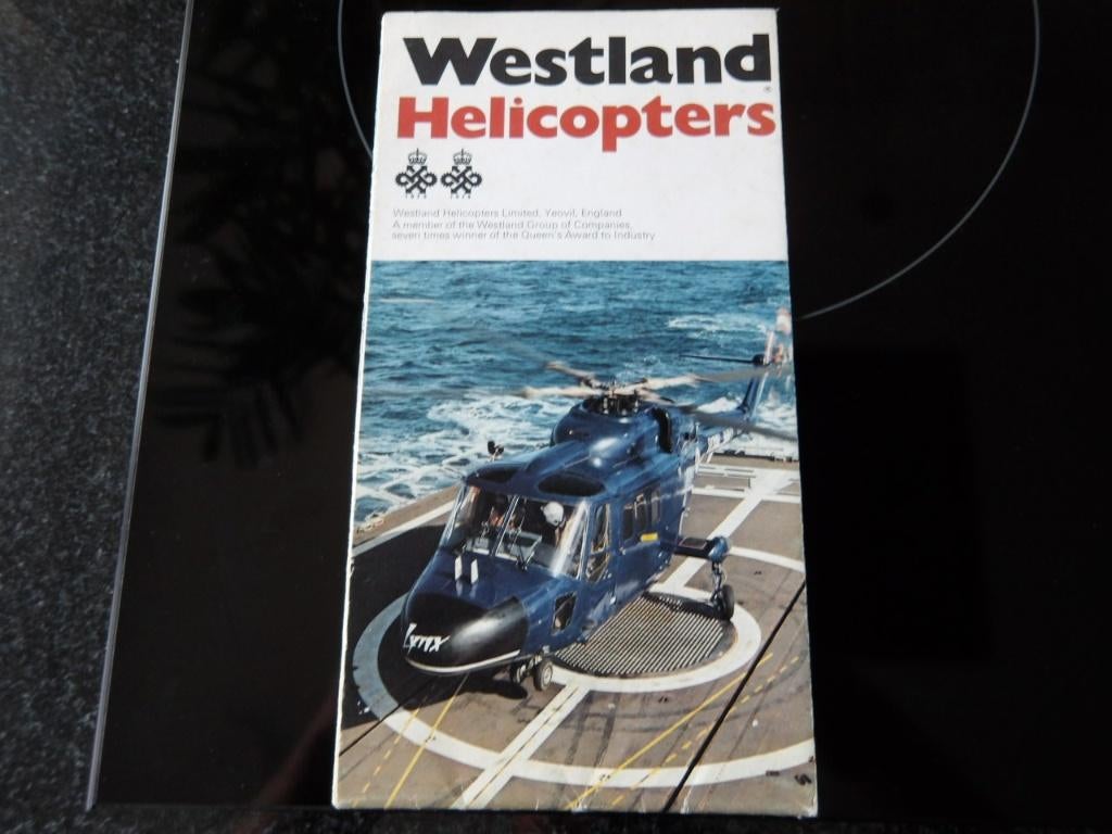 folder Westland helikopters, Verzenden, Zo goed als nieuw, Boek of Tijdschrift