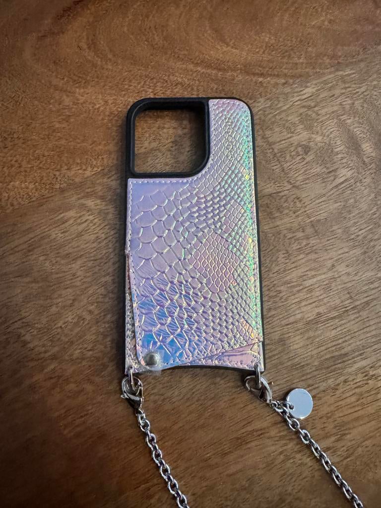 Dutchies Telefoonhoesje iPhone 15 Pro met ketting, Met koord, Dutchies, Nieuw, Hoesje of Tasje