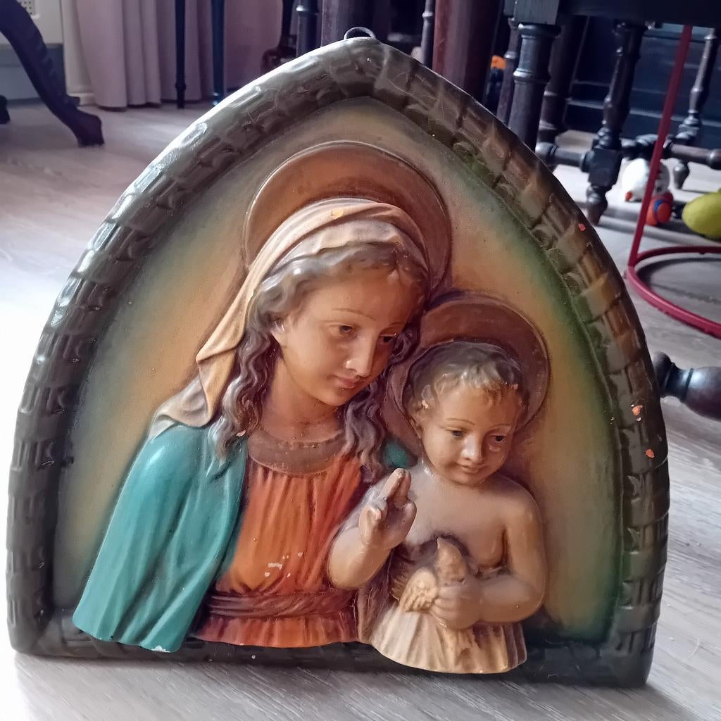 Prachtige. Maria met Jezus, Antiek en Kunst, Ophalen of Verzenden