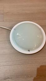 Witte Plafondlamp E-27 met Melkglas Kap, Huis en Inrichting, Ophalen, Gebruikt, Glas