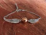 Gouden snaai armband met zilverkleurige vleugels, Verzamelen, Harry Potter, Ophalen of Verzenden