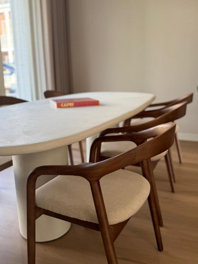 Eetkamerstoelen Japandi Stijl Houten Stoelen OP=OP, Huis en Inrichting, Stoelen, Japandi modern industrieel hout, Bruin, Nieuw