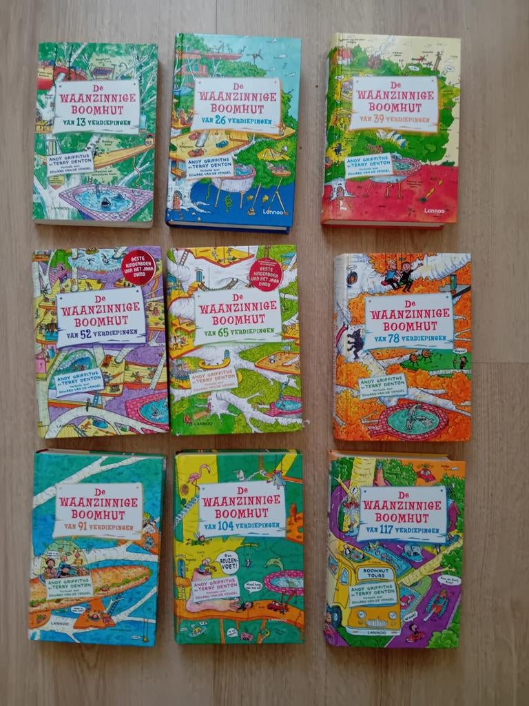 9 stuks De Waanzinnige Boomhut, Ophalen of Verzenden, Winkel, Super of Benzinepomp, Zegels, Bonnen of Punten