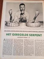 Circus / Variété/ Slangenbezweerders/ Het geregelde serpent., Ophalen of Verzenden, Gebruikt