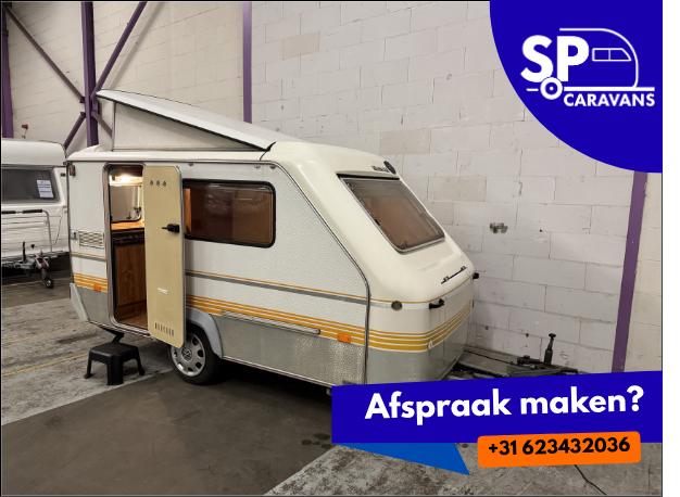 Caravan Eriba Eribelle Hefdak! Bovag keuring 2026 Inc Luifel, Rondzit, Tot en met 2, Bedrijf, Luifel