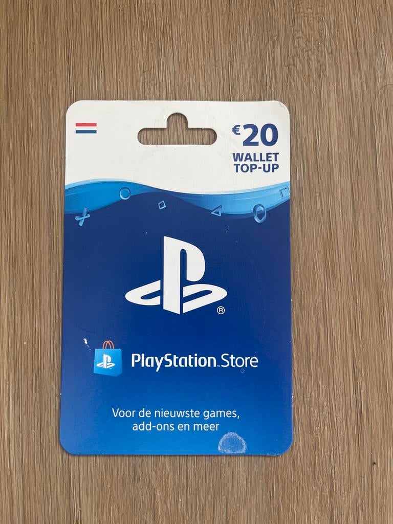 Playstation Store tegoed €20, Eén persoon, Cadeaubon