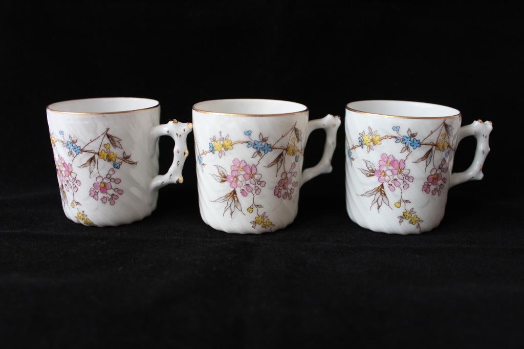 Antieke Franse koffie kopjes 1900-1910, Antiek en Kunst, Ophalen of Verzenden