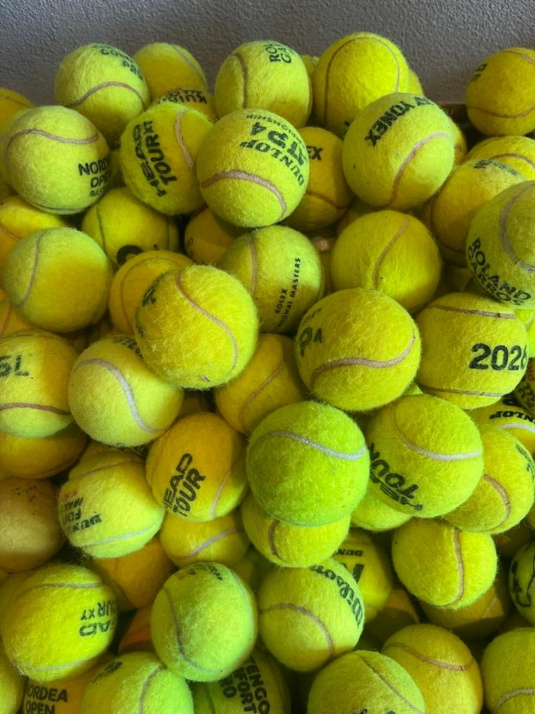 Gebruikte tennisballen, Dieren en Toebehoren, Hondenspeelgoed, Ophalen, Gebruikt, Hondenballen