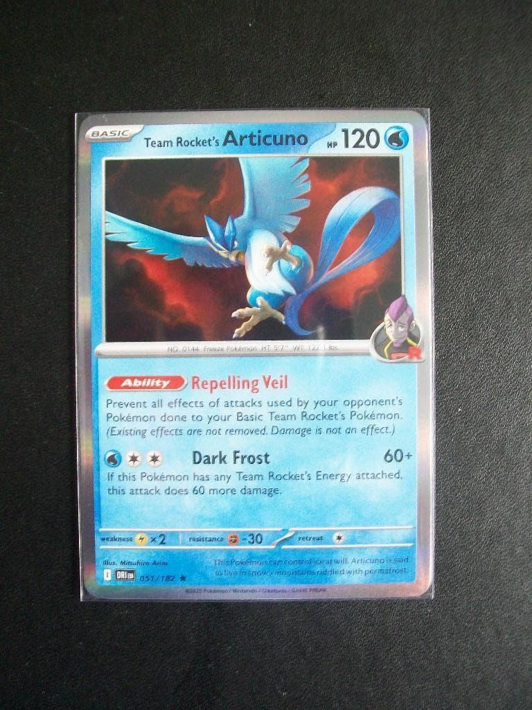 1125. Nieuwe Pokemon Kaart holo rare TEAM ROCKET's ARTICUNO, Hobby en Vrije tijd, Verzamelkaartspellen | Pokémon, Verzenden, Nieuw