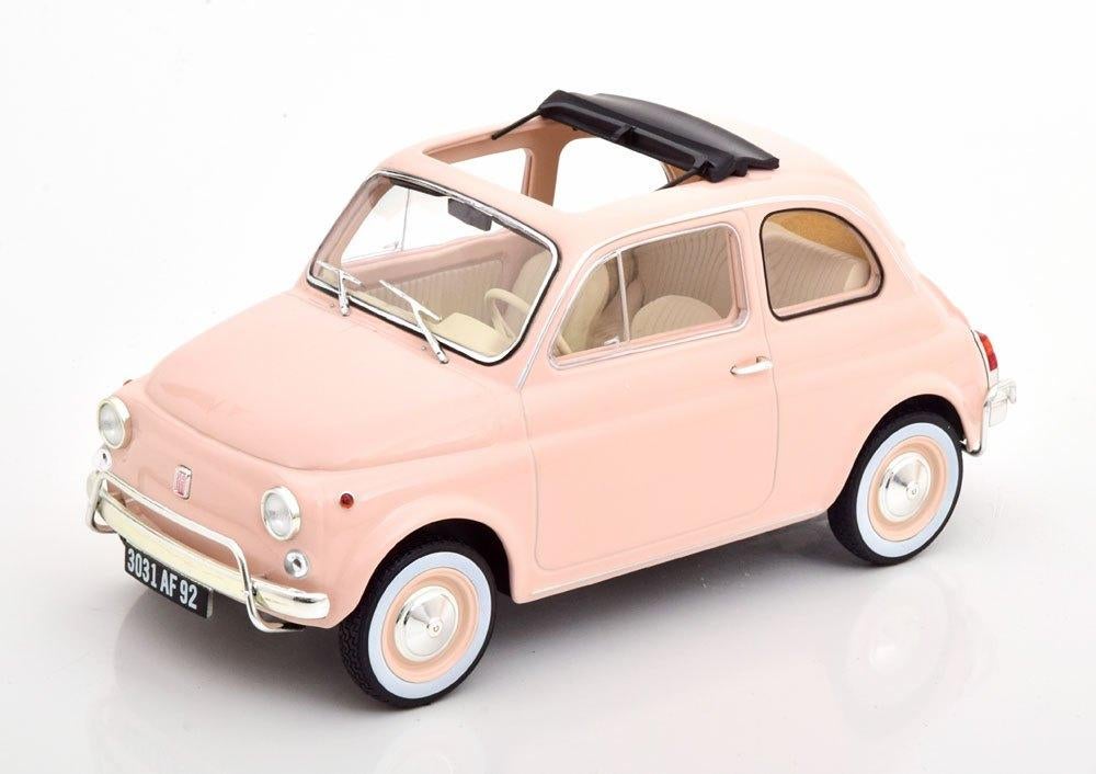 Fiat 500L 1968 1-18 Rose Norev Special Birth Pack, Hobby en Vrije tijd, Modelauto's | 1:18, Tschuiten@hotmail.com, Auto, Frankrijk