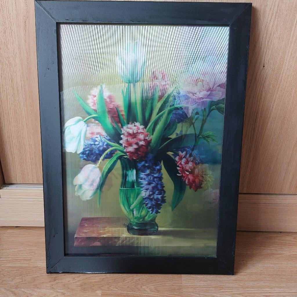 Een mooie 3D iriserende lijst, 41,5x56 cm, Minder dan 50 cm, Gebruikt, Ophalen of Verzenden, Minder dan 50 cm