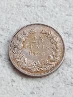 25 Cent 1893 Kwaliteit, Postzegels en Munten, Munten | Nederland, Zilver, 25 cent, Ophalen of Verzenden, Koningin Wilhelmina