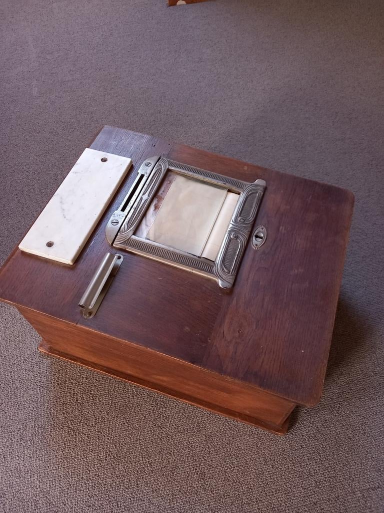Nostalgische oude houten Kassa, Antiek en Kunst, Antiek | Kantoor en Zakelijk, Ophalen of Verzenden
